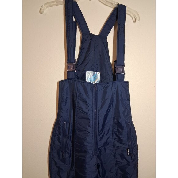 Rainbow West Snow Bib Pants Overalls Skiing Snowboarding Blue Size 9 - Picture 2 of 8